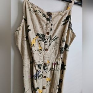 Safari Midi Dress. Size small.